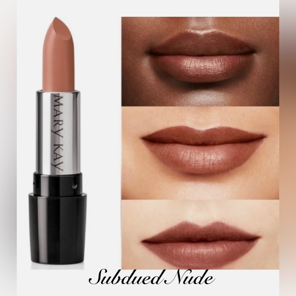 NWT Mary Kay SUBDUED NUDE Gel Semi Matte Lipstick Medium Tan Brown Hint of Mauve